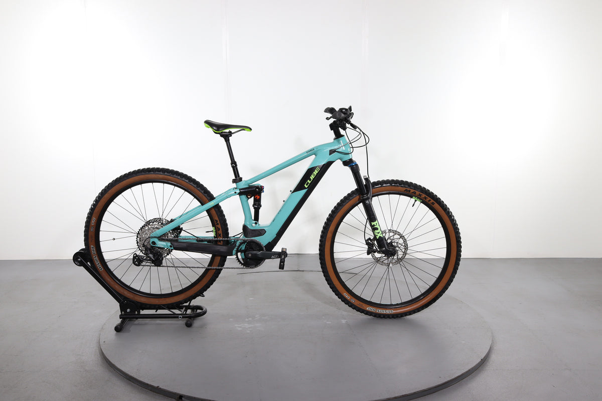 cube stereo hybrid 120 race 625 frozen green Cube Stereo Hybrid 120 Race E-Bike gebraucht